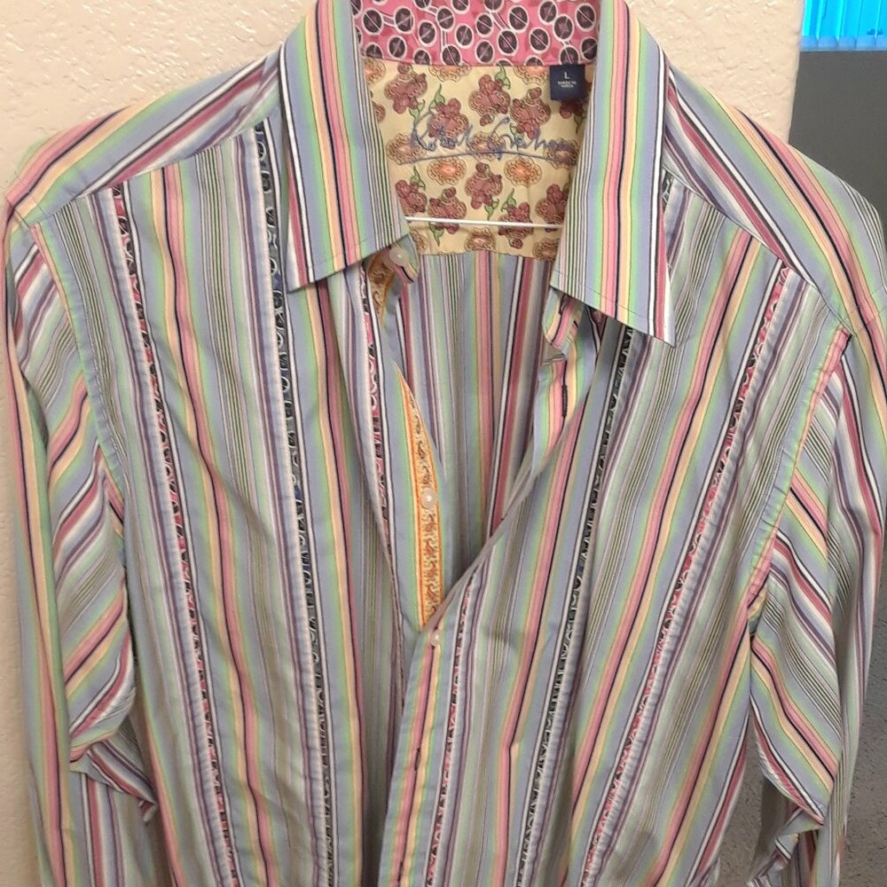 Robert Graham Men's Shirt- Size Large- Gently Worn